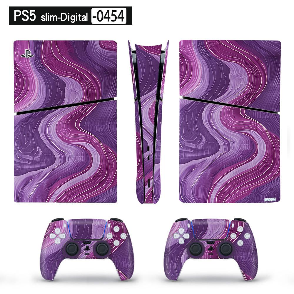 Anime Art Vinyl Skin Sticker pro PS5 Slim Digital Console a obtiskový kryt pro 2 ovladače