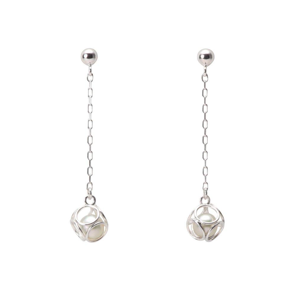 

Candy Box Pearl Earrings K18WG Women s