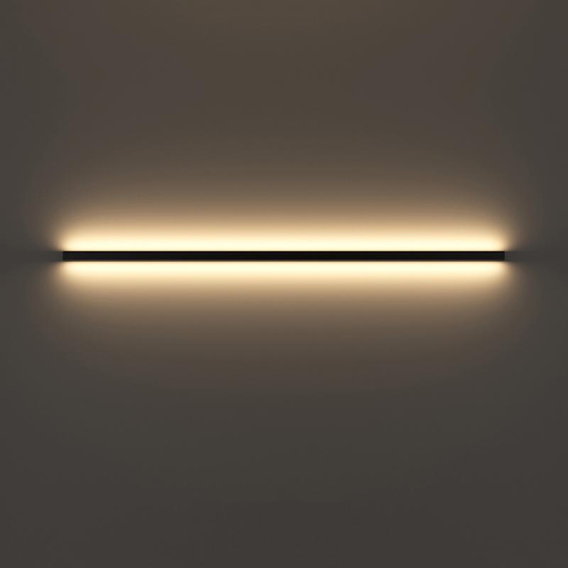 Nordic Long Strip Study Bedside LED Wall Lamp Without Main Lamp Living Room TV Background Wall Grille Lamp Creative Aisle Light