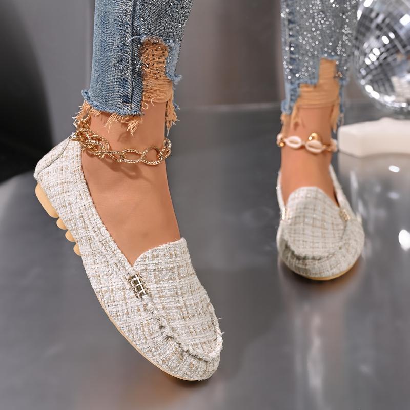 Women Loafers Driving Boat Sandals Luxury Decor Pattern Design PartFlats Slip-on Sexy Elegant Flat Comfy Casual Office