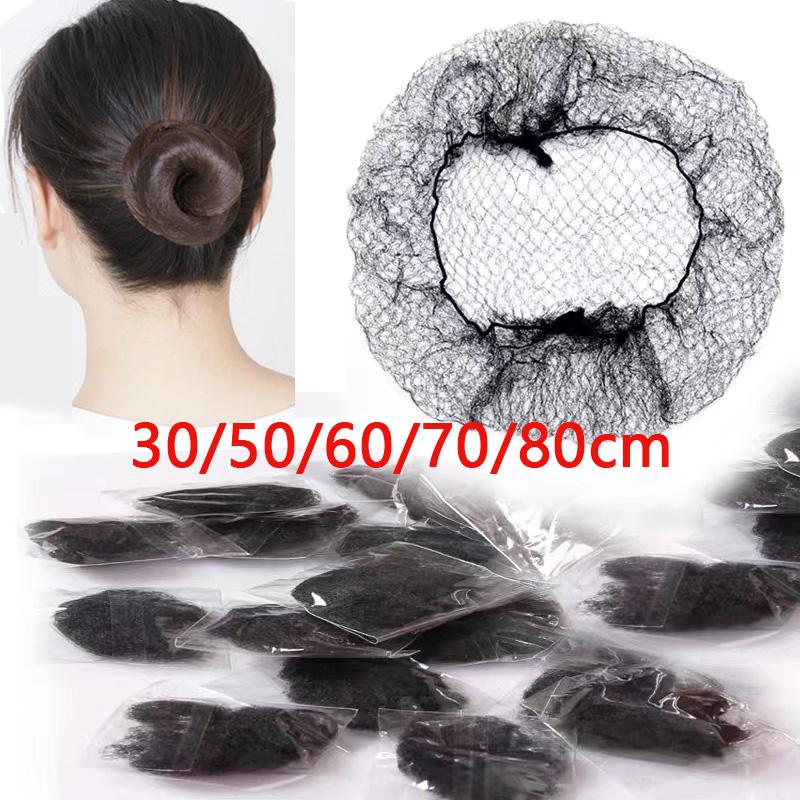 10Pcs/Lot Durable Nylon Hair Net For Bun Hair Hair style Tool Black Coffe Beige Brown White Gold Hair Net For Wigs Mesh