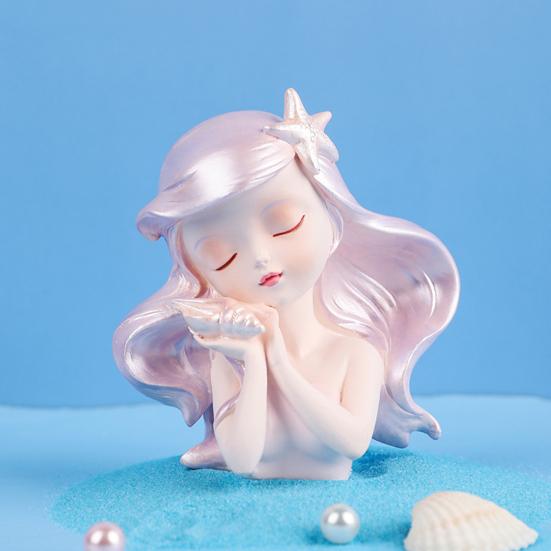 Ocean Girl Ornament Creative Decorative Resin Add Romantic Mermaid Figurine Home Decor
