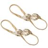 2Pcs Metal Curtain Holdbacks Elegant Design Easy Fix Remove Home Decor Accessory Leaf Curtain Tiebacks Home Decor