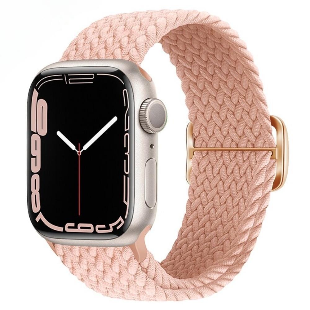 Braided Bracelet for Apple Watch Ultra 3 2 49mm 11 10 42/46mm Nylon Elastic Belt Bracelet for 9 8 7 41mm/45mm 6 5 4 SE3 40/44mm