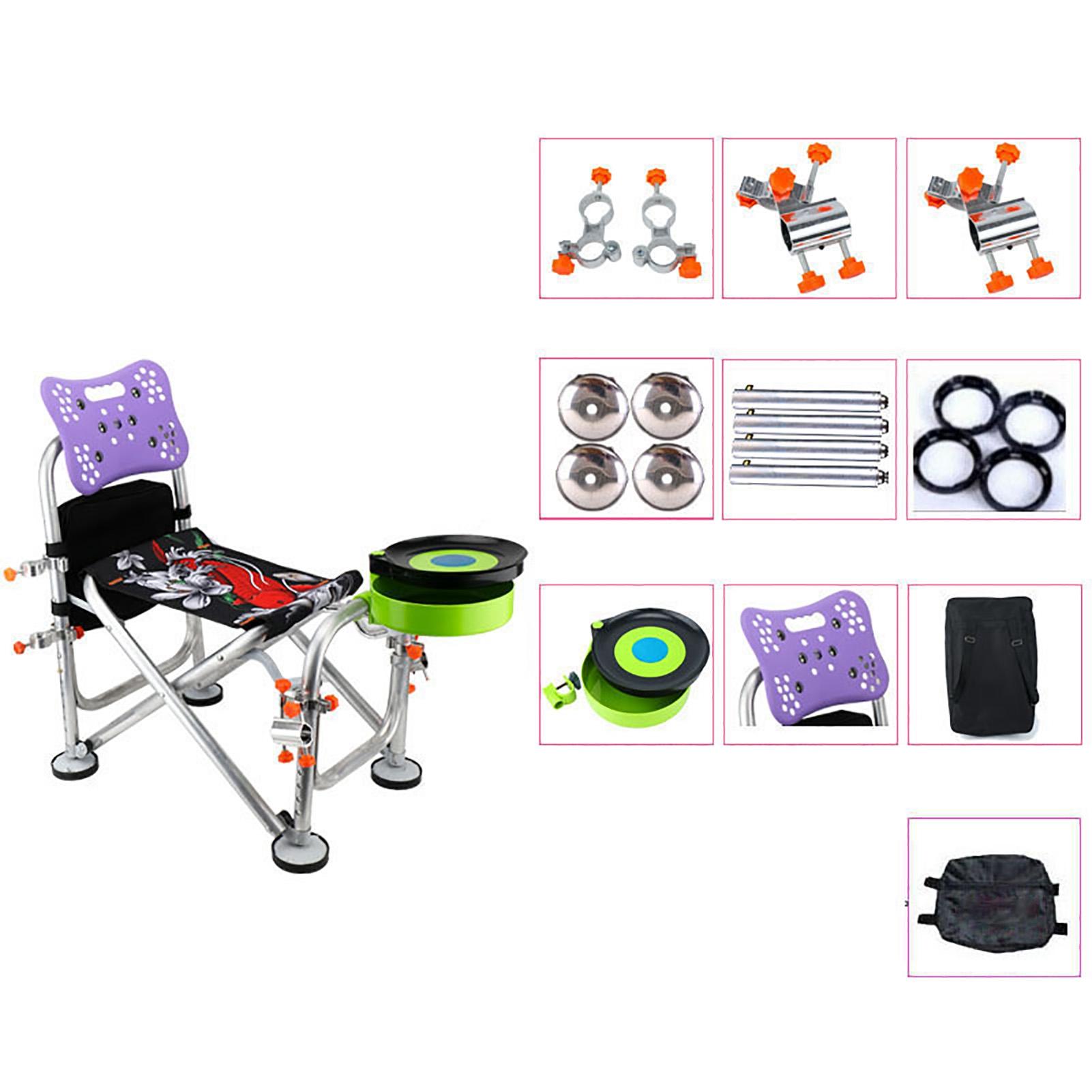 

Складной стул для рыбалки из алюминиевого сплава, 6 уровней, регулируемый по высоте, складной стул для рыбалки