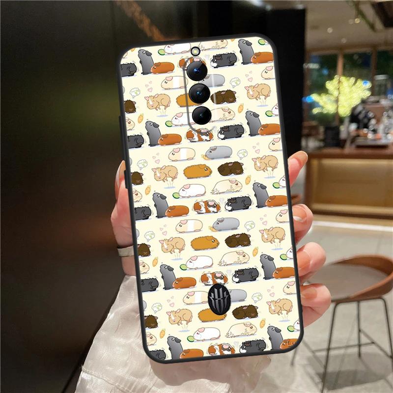 Cute Cartoon Guinea Pig Case For ZTE Nubia Red Magic 11 10 9 8 8S 9S 10S Pro Plus 6 7 6S 7S For RedMagic 10 Air Cover