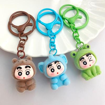 Tierfreund Crayon Shin-chan Beflockter Schlüsselanhänger