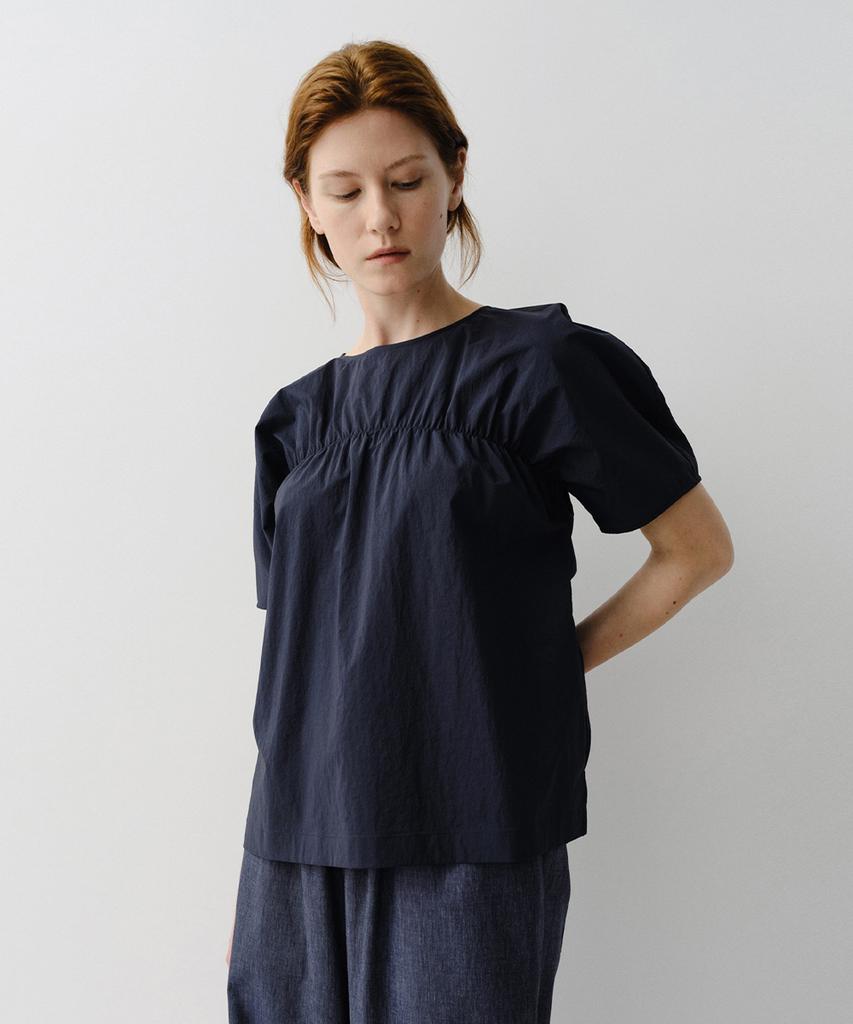 Ia Shirring Blouse (Navy)