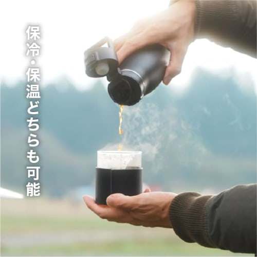 Official Takeya THERMO FLASK 500ml Stainless Steel Water Bottle, Vacuum Insulated, Insulates Hot or Cold Drinks, Travel-Friendly, One-Touch Closure, C