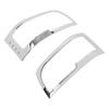 2pcs Headlight Cover ABS Chrome Plated Protective Frame Replacement for HIACE 2005‑2010