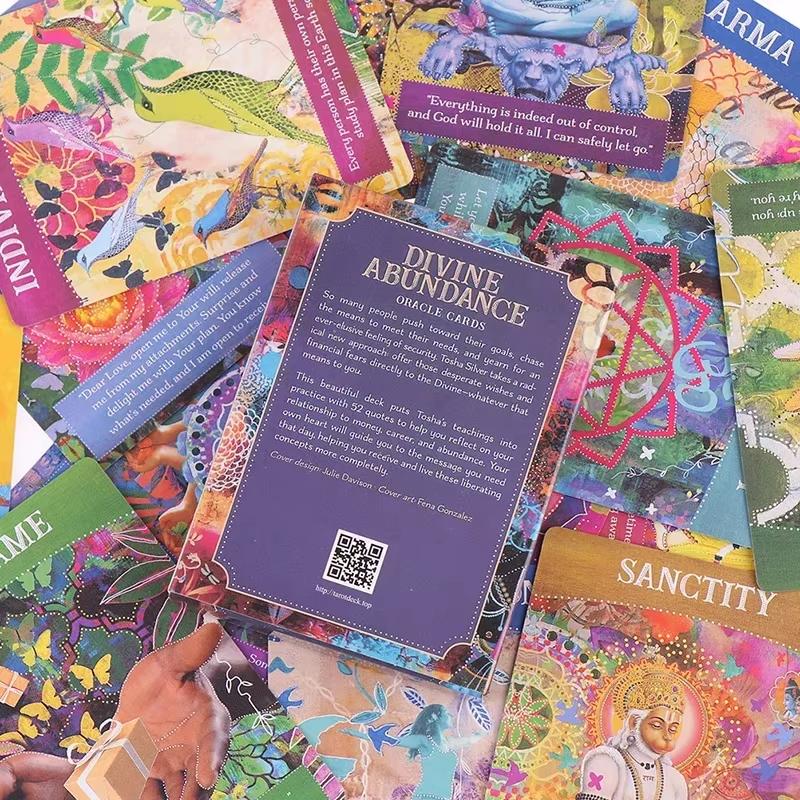 Göttlicher Überfluss Orakeldeck Englische Erklärung Orakel Tarotkarte zur Wahrsagung Schicksal Anfänger Tarot D