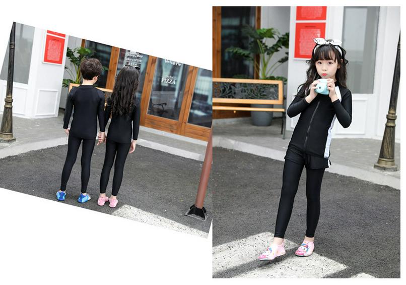 Family Wetsuit Set: Quick-Dry, Long Sleeve, Sun-Protective Swimwear for Surfing, Snorkeling, Diving - Men, Women, Children