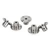 5PCS 4mm Flange Coupling Connector Steel Rigid Guide Model Coupler Accessory Shaft Axes Fittings for DIY RC Model Motors