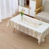Smooth Table Cover Cloth Rectangular Desk Protection Cover Gold-embossed Tablecloth  Proposal Props