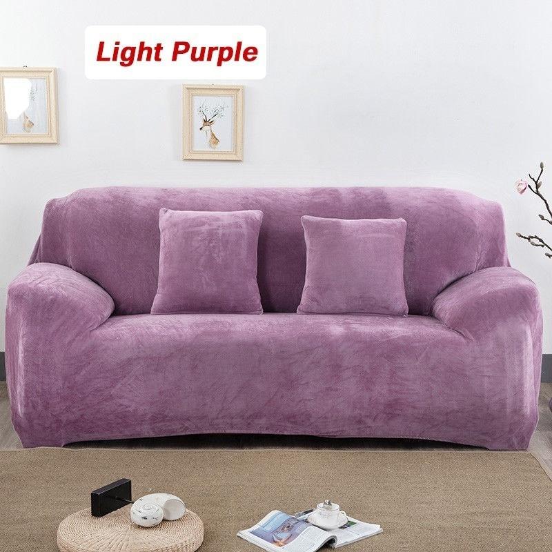 1-4 Seat Plush Sofa Cover Soft and Comfortable Recliner Sofa Cover Elastic Sofa Cover Soft Sofa Cover