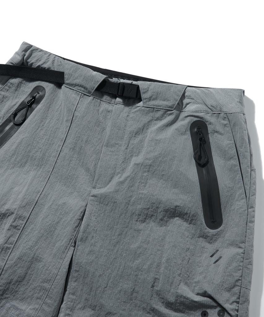 Welteoigseupelimeonteu Wsp004_Light Reflection Rip Stop Half Pants_Silver