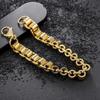 1Pcs Men's stainless steel twisted bracelet, hip-hop punk stainless steel  accessory