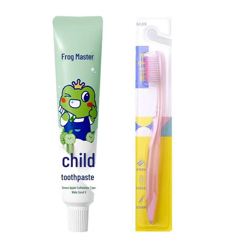 Frog Prince Apple Children s Toothpaste & Toothbrush Set
