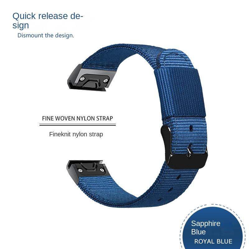 26 22 20MM Nylon Quick Release Watchband For Garmin Fenix 7X 7 6 6X Pro 5 5X/5XPlus 3 HR  Watch Canvas Strap Wrist Band Bracelet