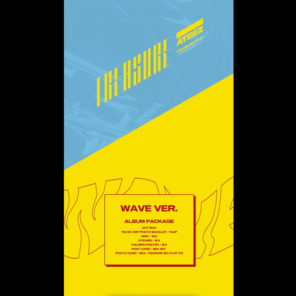 ATEEZ  TREASURE EP.3: ONE TO ALL  セット⑤ TREASURE EP.3:One To All] WAVE VER.: Amazon.ca: Music
