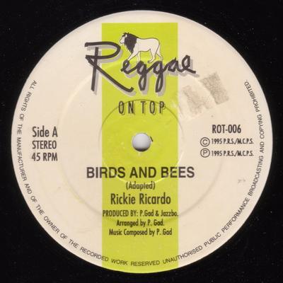 12inch Record RICKIE RICARDO - Birds And Bees / Bees Was ROT1206 Reggae On Top 1995 UK Reggae, Ska & Dub