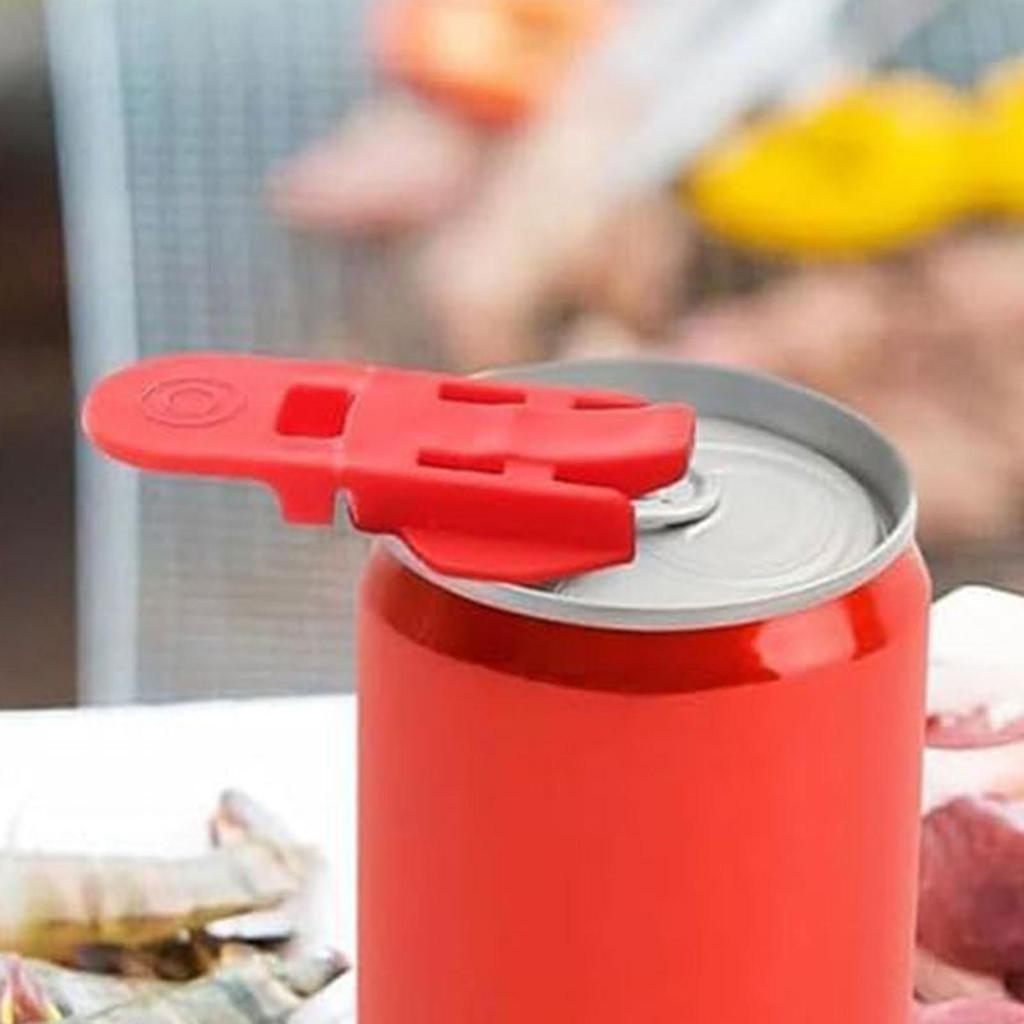 6pcs Easy Can Opener Bottle Opener Plastic Drink Lid Easy To Use Kitchen Gadgets Soda Beer Beverage Can Opener Accessories