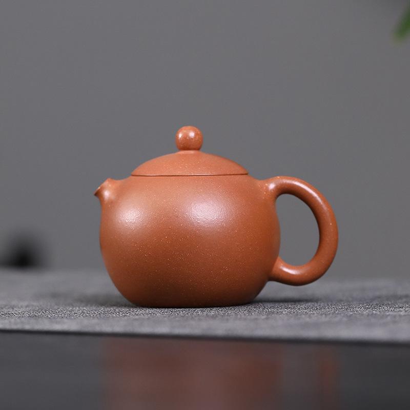 

130ml Antique Yixing Purple Clay Teapots Handmade Xishi Pot Raw Ore Downhill Mud Tea Soaking Kettle Zisha Tea Set Collection