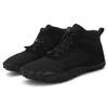 Five-finger Outdoor Cotton Shoes Non-slip and Wear-resistant Hiking Shoes Warm High-top Wool Boots for Men and Women To Keep Out the Cold