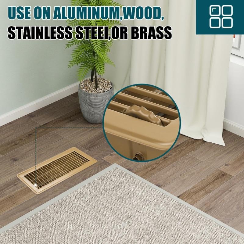 Decorative Bronze Air Vent Grille For Home Heating Systems Universal Duct Cover 11.5x5.5 Inch Bar Style Designs for Home