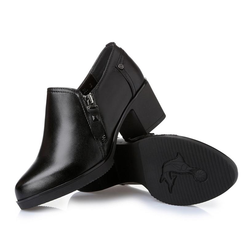 Fashion AIYUQI Ladies Shoes Genuine Leather 2024 Autumn New Large Size 41 42 43 Womens Shoes Women High Heel Shoes Office shoes