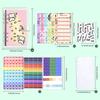 A6 Budget Planner Binder With 12 Budget Cards, 8 Ticket Pockets And Diy Stickers Portable Diy Notebook Savings Book