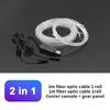 Car Interior RGB LED Atmosphere Light Strip USB Fiber Optic Neon Invisible Ambient Lamp Center Console Door Decoration Trim Neon Lights 4