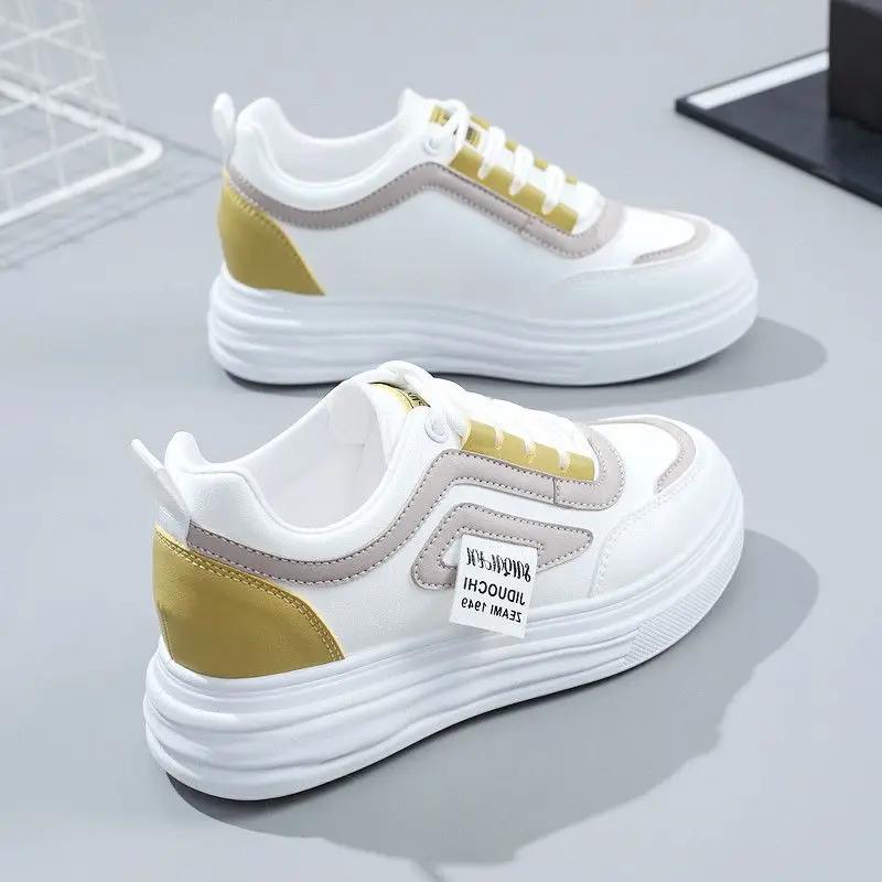 

Fashion Sneakers Woman Footwear Sports Athletic White Shoes for Women Spring Autumn Walking Original New In Stylish 2024 Aesthetic A H 35