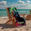 Custom Name Ultra-Soft Beach Towel with Joker Theme,Ideal for Pool - Camping, Diving - Perfect Travel Essential, Vibrant Beach Towel.