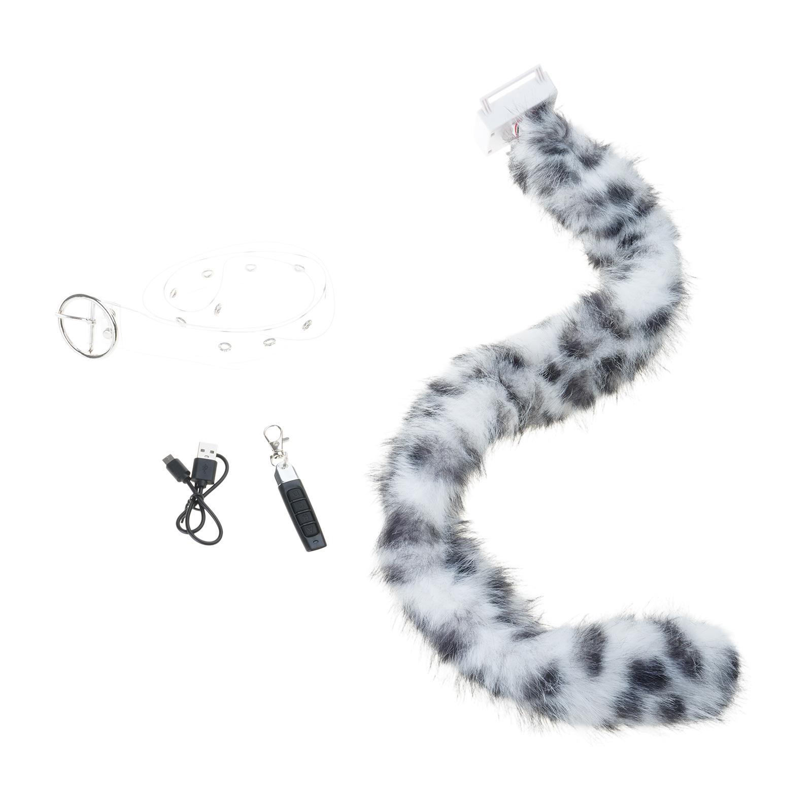 

Electric Wolf Foxes Cats Tail Faux Furs Animal Tail Electric Movable Cats Tail Anime Dress Up Party Accessory Women Men разноцветный
