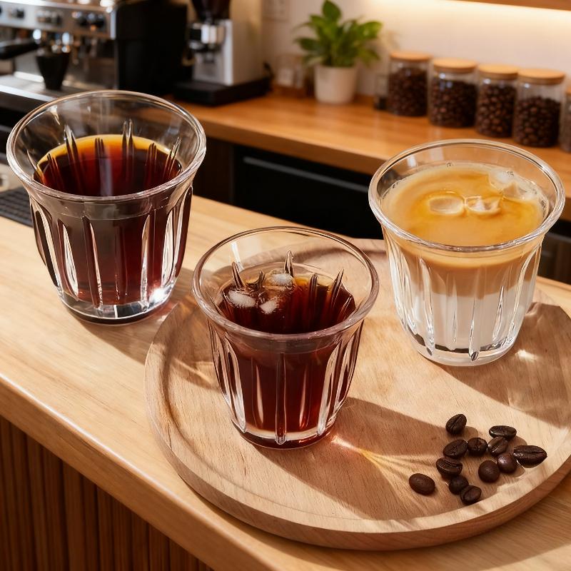 90/130/160/200ML Clear glass coffee cup heat-resistant cocktail glass beer glass breakfast milk cappuccino latte glass coffee