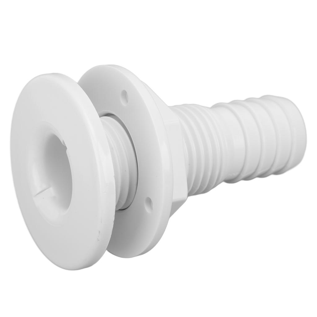 1‑1 8in Boat Through Hull Connection Plastic White Pipe Fitting for Onboard Plumbing System