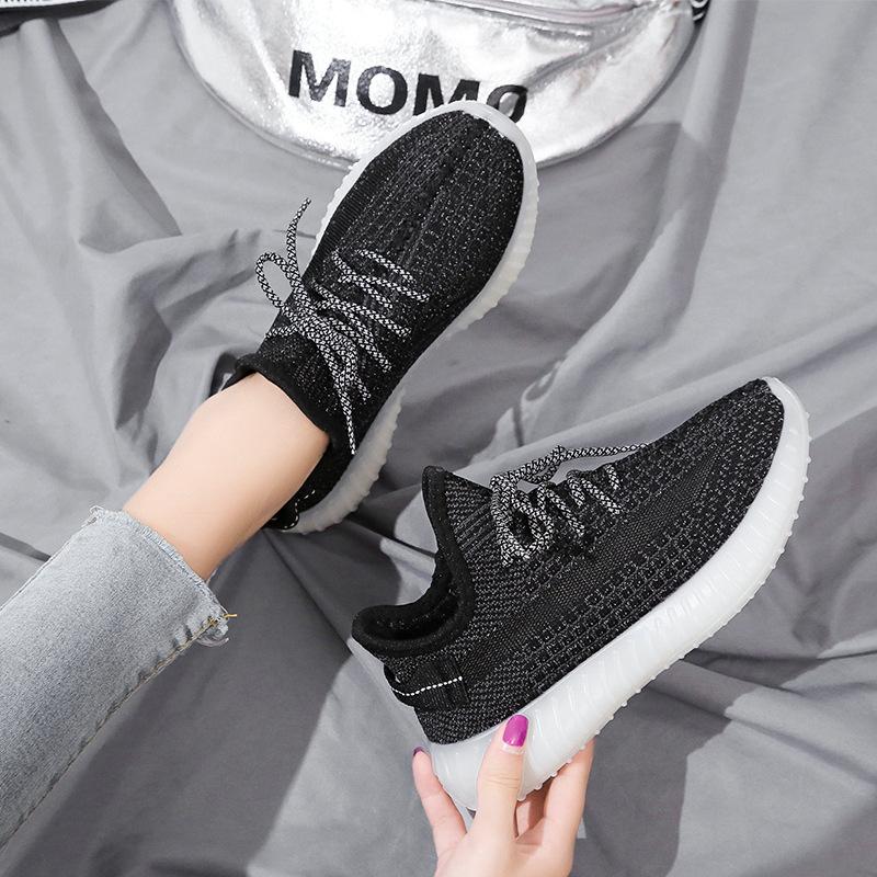 Summer New Coconut Shoes Women's Shoes Children's Students Ins Jelly Transparent Bottom Running Casual Sports Fly-woven Shoes