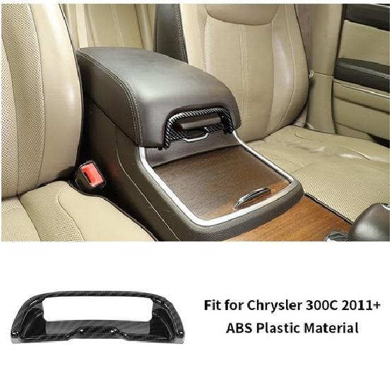 

Center Console Armrest Box Button Cover Trim for Dodge Charger 11+ Carbon Fiber