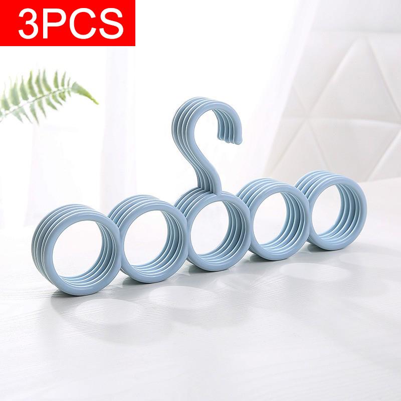 Scarf Hanger and Belt Storage Rack Used for Neckties Belts Scarves Space Saving Multi-purpose Storage Rack Clothing Organizer