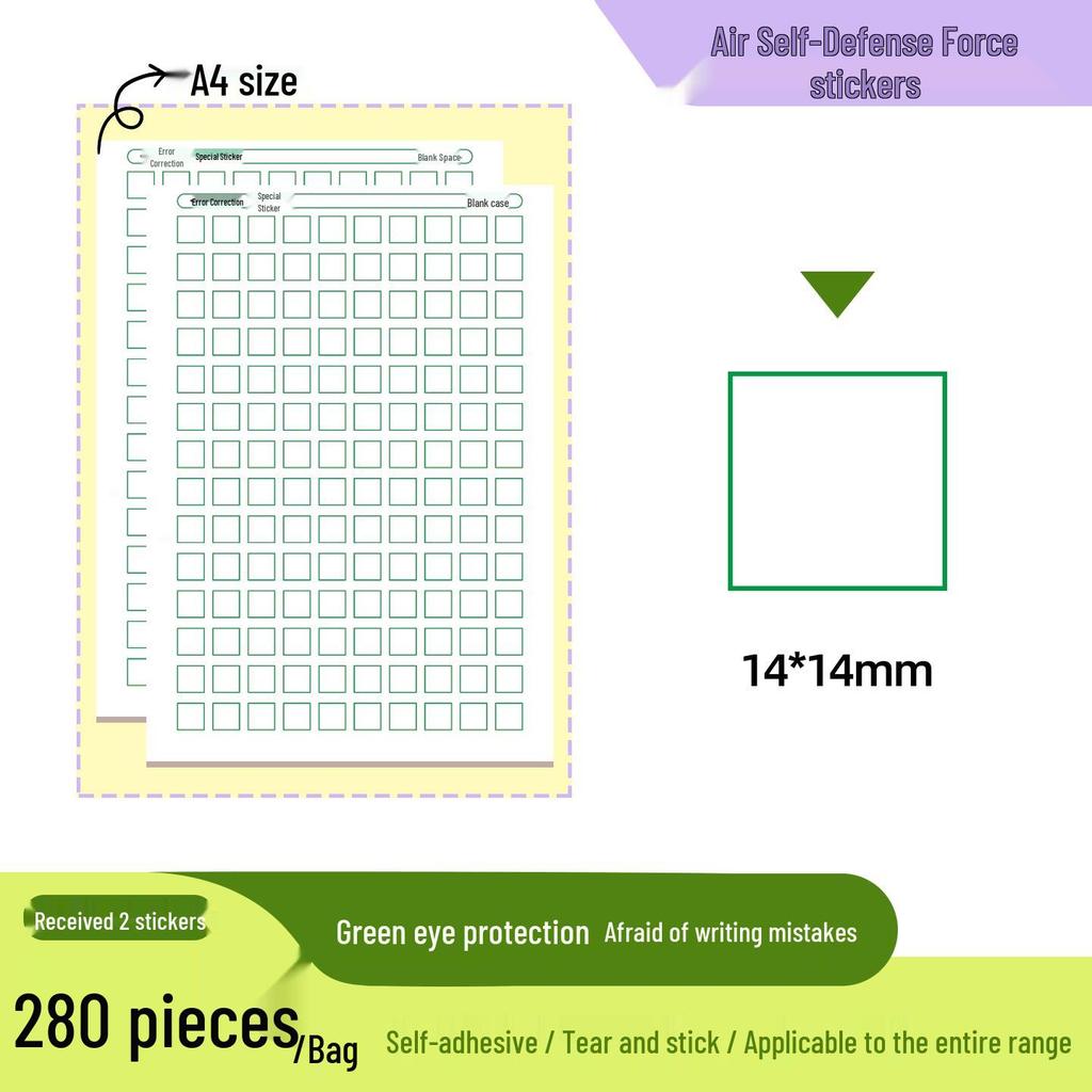 Correction Tear-Off Sticky Notes for First-Grade Math, Pinyin, and Tianzige Practice