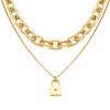 Rita Monica Lock Layered Necklace