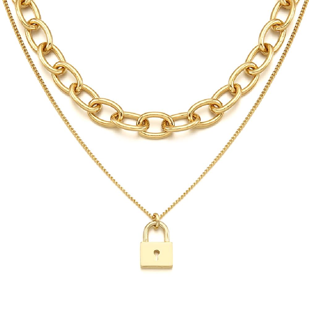 Rita Monica Lock Layered Necklace