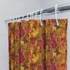Art Deco Shower Curtain Black Orange Geometric Design For Bathroom Decor Machine Washable Fabric Customizable Size (Customize Yo