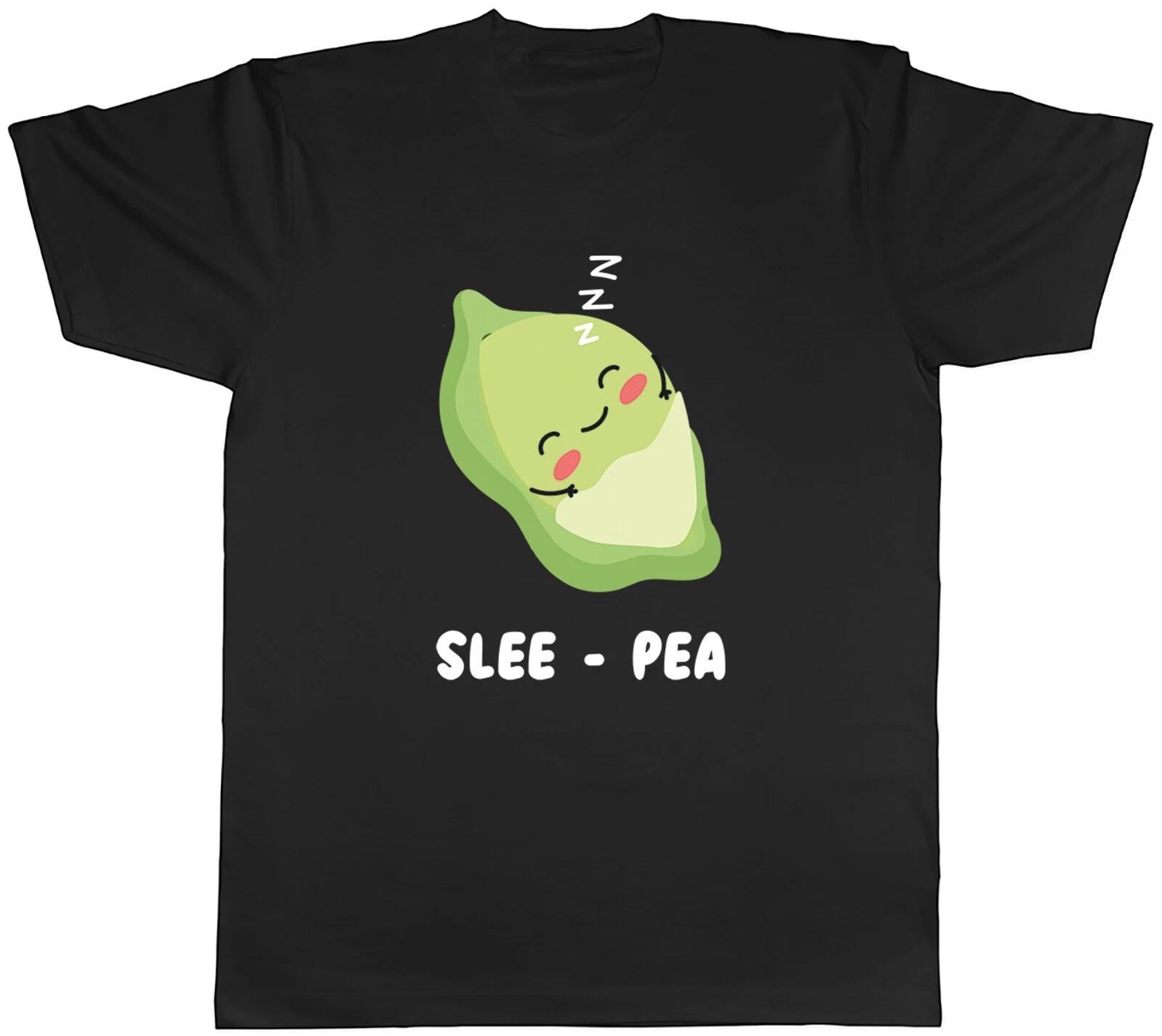 Funny Sleepy Mens T-Shirt Slee- Pea Sleep Tired Unisex Tee Gift XXL