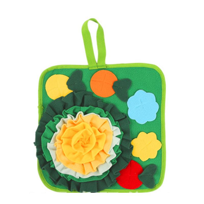 Kaninchen Futtermatte Schnüffelmatte für Kleintiere Kaninchen Spielzeug 35x35cm Haustiere Interaktive Futtermatte Leckerli Spender