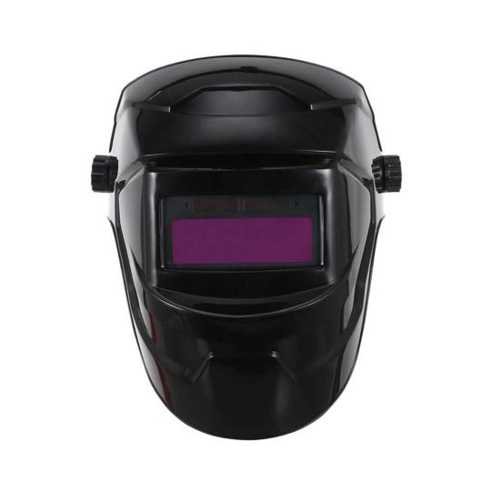 Solar Powered Auto Darkening Welding Helmet with LCD Lens 180-Degree Adjustable Heat-Resistant Welder Helmet