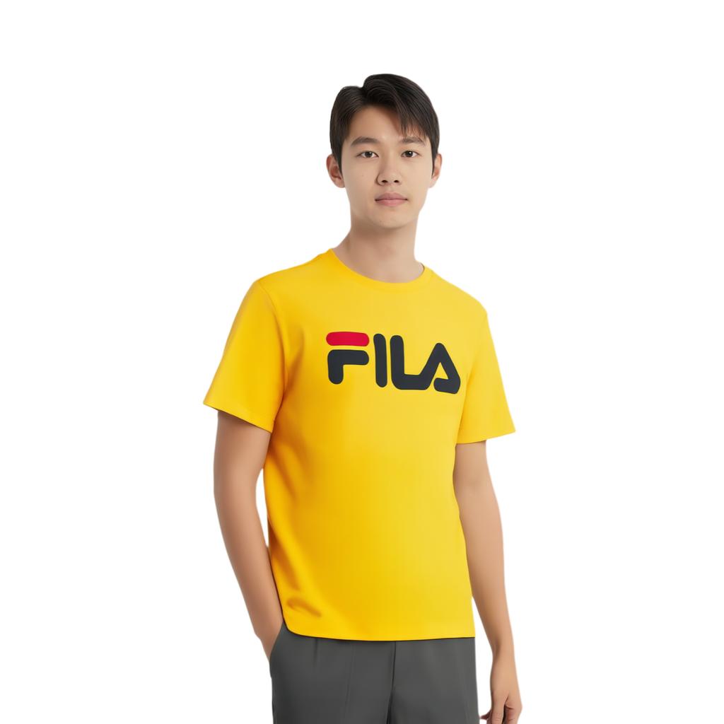 FILA T Shirt Korean Style Unisex Yellow FS2RSA2001X-YEW