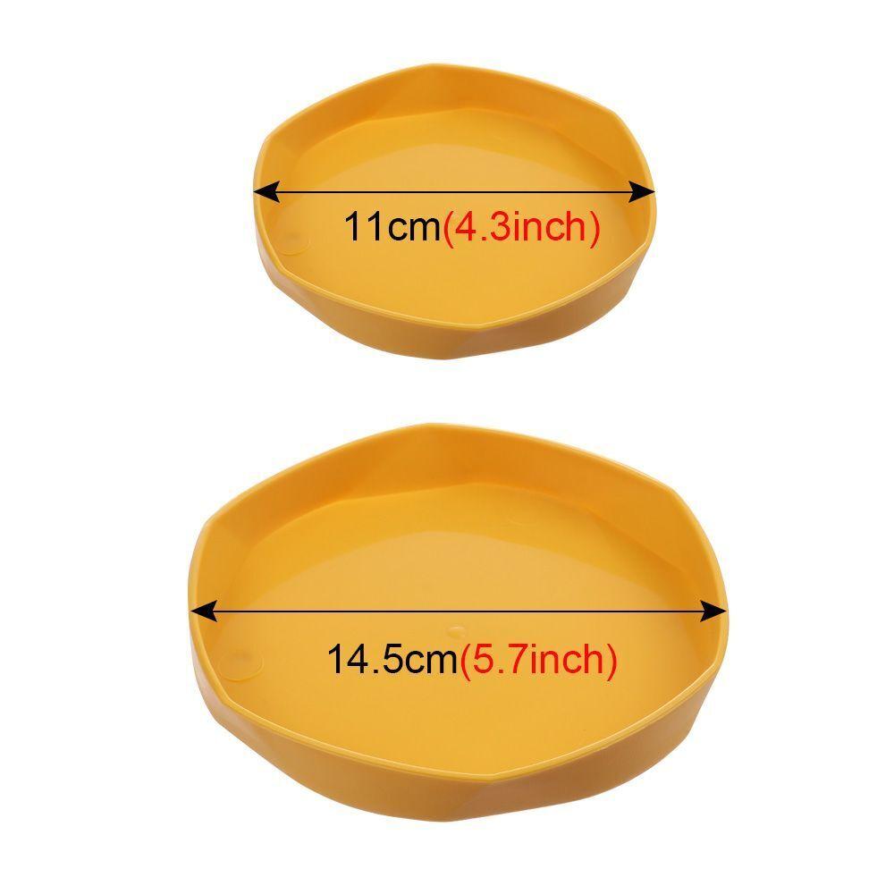 2 Pezzi Sottovaso Spesso Resistente per Piante da Interno/Esterno Vassoio in Plastica Sottovasi Sottovasi Raccogli-Goccia