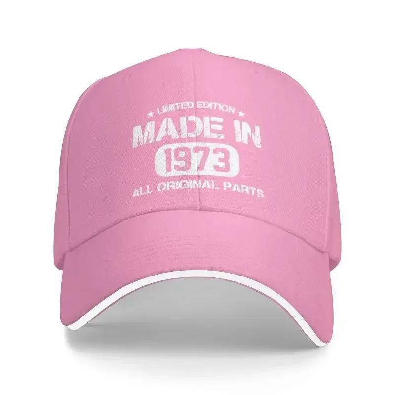 New Cool Made In 1973 Vintage Baseball Cap Unisex WomenCustom Adjustable Adult 49th Birthday Dad Hat Hip Hop